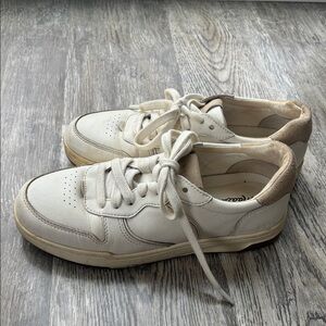 Madewell White and Cream Sneakers